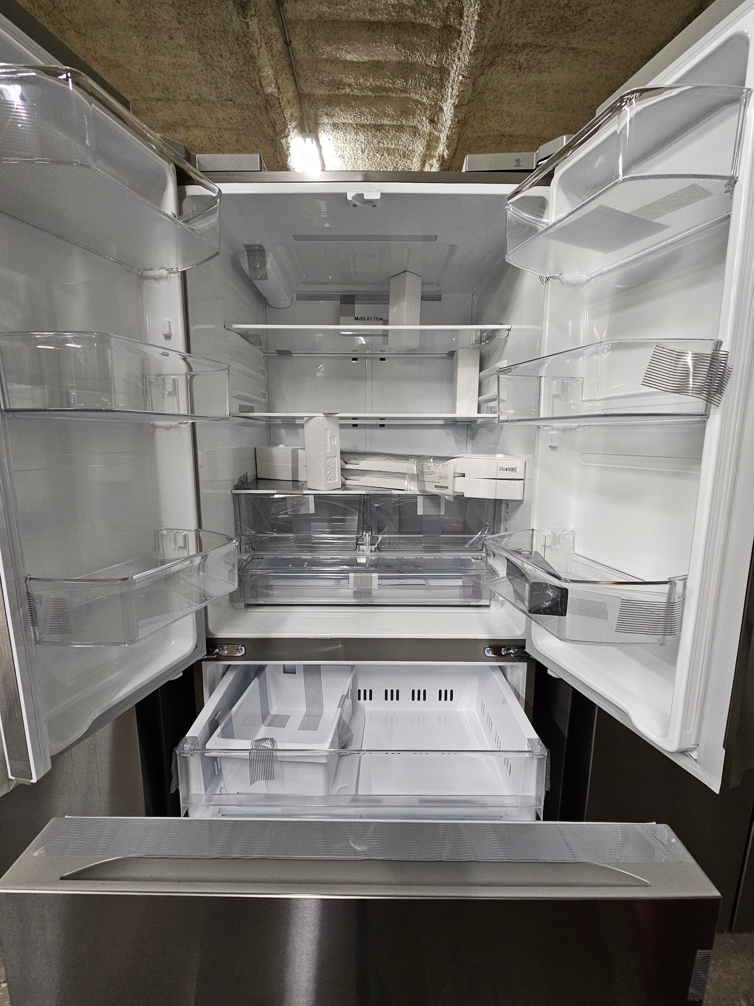 LG Counter-Depth MAX 21 Cu. Ft. French Door Smart Refrigerator with Ice Stainless Steel